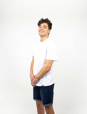 Imagen 1 del producto Polera Manga Corta Hombre Icono Blanco, Negro