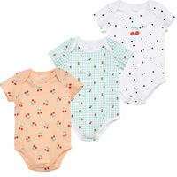 Pack 3 Body Manga Corta Chess Baby blanco