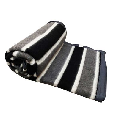Frazada Jacquard Illusions King Gris