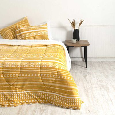 Plumón Coral Print Sherpa Mashini 2 Plazas Adis
