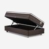 Boxet Rosen 1,5 Plazas New Style 4 Plus + Respaldo + Velador Tabor Caramelo