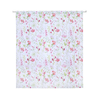 Set Cortina de Baño 2 Piezas Mashini Flores Rojo