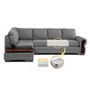 Sof&aacute; Seccional Living Factory Michigan 6 Cuerpos Gris