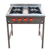 Anafe Ticgas 4 Quemadores Inox Gn