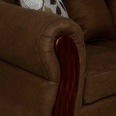 Imagen 2 del producto Juego de Living Elegant Detail Bartolucci Sofá 3 Cuerpos + Dos Sillones 1 Cuerpo Café