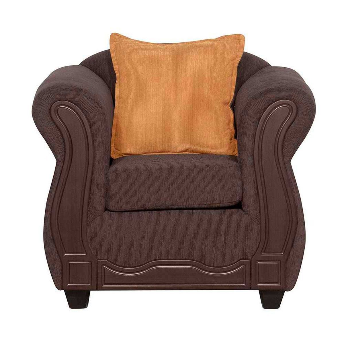 Juego de Living Black Factory Barcelona 6 Cuerpos Caf&eacute;