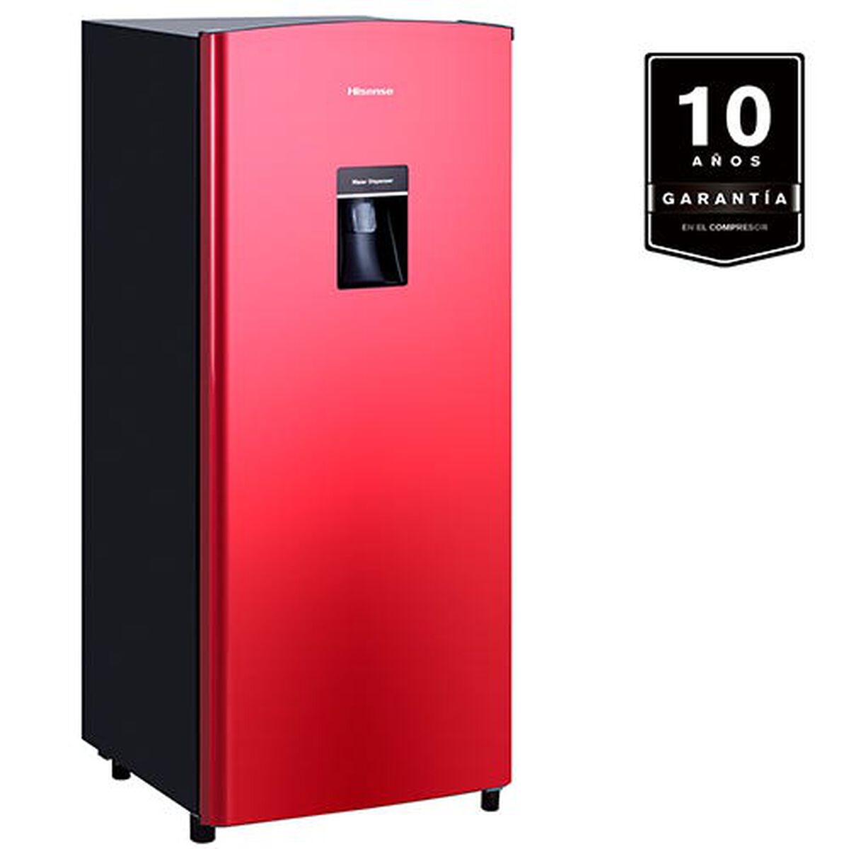 REFRIGERADOR RS-23DR TOP FREEZER 176 LITROS ROJO