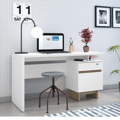 Escritorio Vekkahome Lost 2 Cajones Blanco