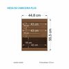 Velador Onessta Star 2 Cajones Jatoba