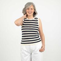 Sweater Sin Mangas Mujer Portman Club Azul