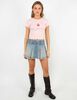 Polera Crop Con Estampado Mujer Icono