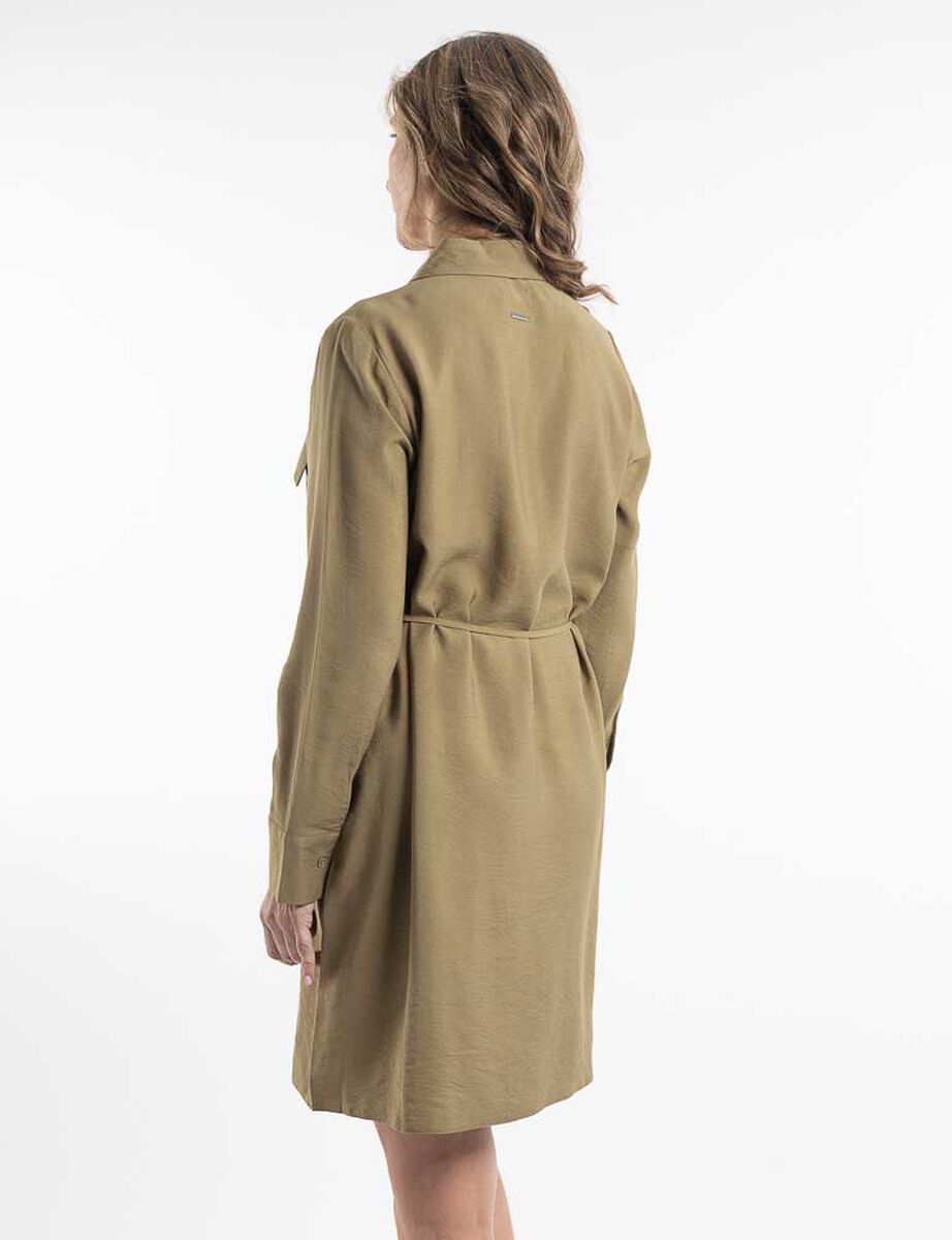 Vestido Mini Manga Larga Mujer Portman Club