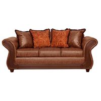 Sofá Black Factory Palermo 3 Cuerpos Terracota