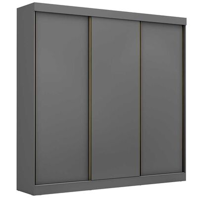 Closet Di Poretti Design Ambar 3 Puertas 8 Cajones Gris