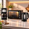 Combo Horno El&eacute;ctrico Kioto Tokio II 60 L + Cafetera Goteo Kioto Kaba 600 ml + Hervidor El&eacute;ctrico Kioto Tottori 1,7 L