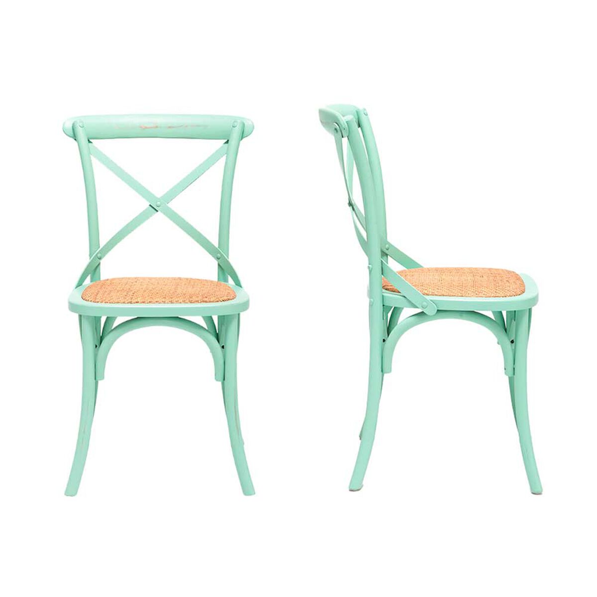 Set 2 Sillas Spazzio Retro Menta