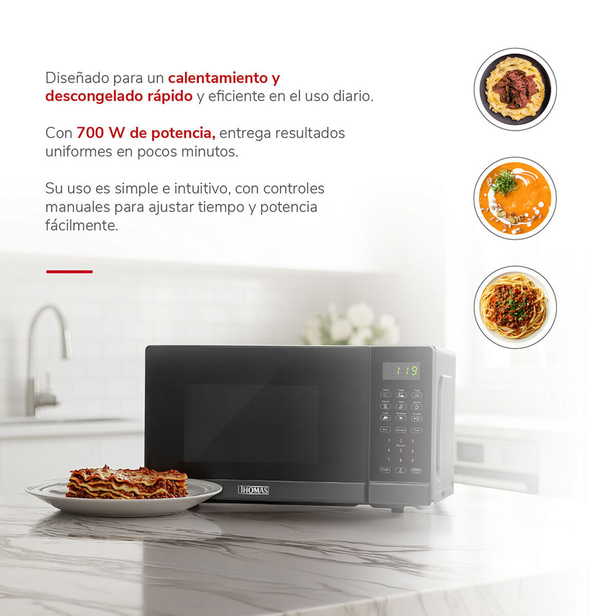 Microondas Thomas TH-MW20DN 20 L