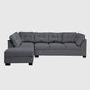 Seccional Izquierdo Muebles MPR Edimburgo 5 Cuerpos Gris Oscuro