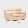 Sof&aacute; Cabsur Zeus 2 Cuerpos PU Beige