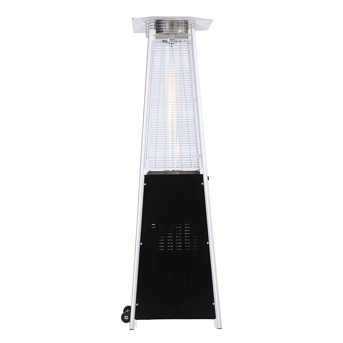 Estufa a Gas Exterior Terraza Klyma Obelisk LW Negra 1,8 mts.