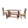 Juego de Comedor Latam Home Sevilla Segovia 2 Sillas + 2 Bancas PU Beige