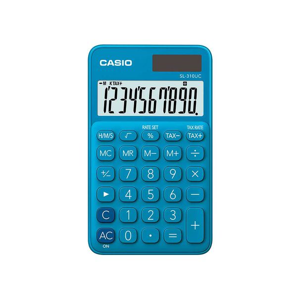 Calculadora de Escritorio Casio SL-310UC-BU-N-DC Color Azul