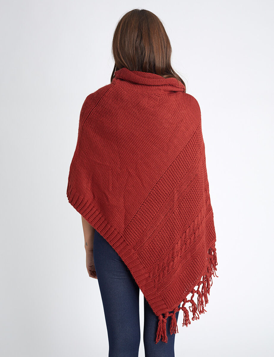 Poncho Alma Mujer Flecos 