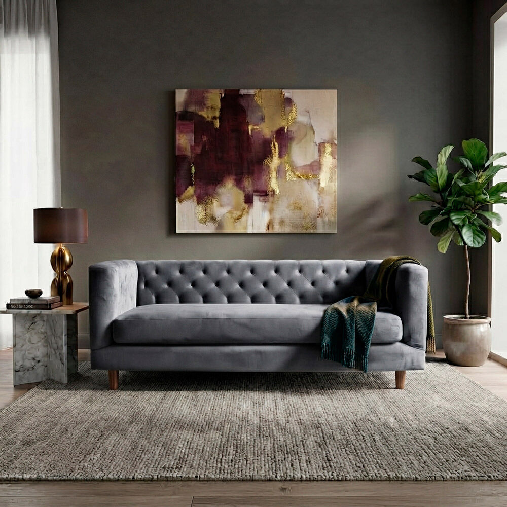 Sofá Tela Velvet Latam Home Brescia 3 Cuerpos