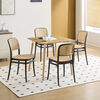 Juego de Comedor Vekkahome Praga Duna 4 Sillas Cafe