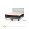 Cama Europea CIC Base Dividida King Beecomfort + Respaldo Miro Alpino