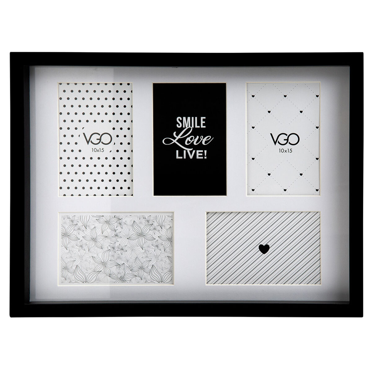 Marco Vgo Madera Tipo Box 30 X 40 cm Negro