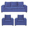 Juego de Living Innovamuebles Kahlo Sofá 3 Cuerpos + Dos Sillones 1 Cuerpo Azul