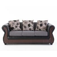 Sofá Kea Rapsodia PU 3 Cuerpos Negro