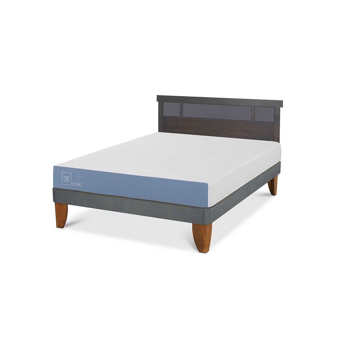 Cama Europea CIC 2 Plazas Excellence + Respaldo Dublin
