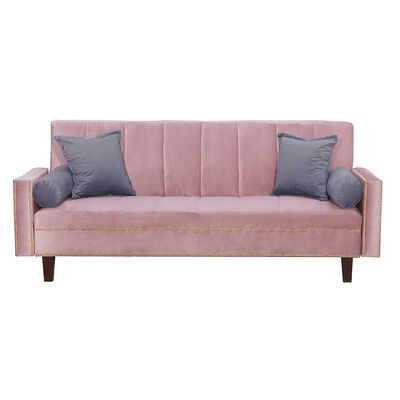 Imagen 1 del producto Futón Black Factory Vanguardia 3 Cuerpos Rosa Gris