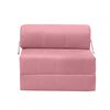 Sofá Cama Latam Home Velvet Siena 1 Cuerpo Palo Rosa