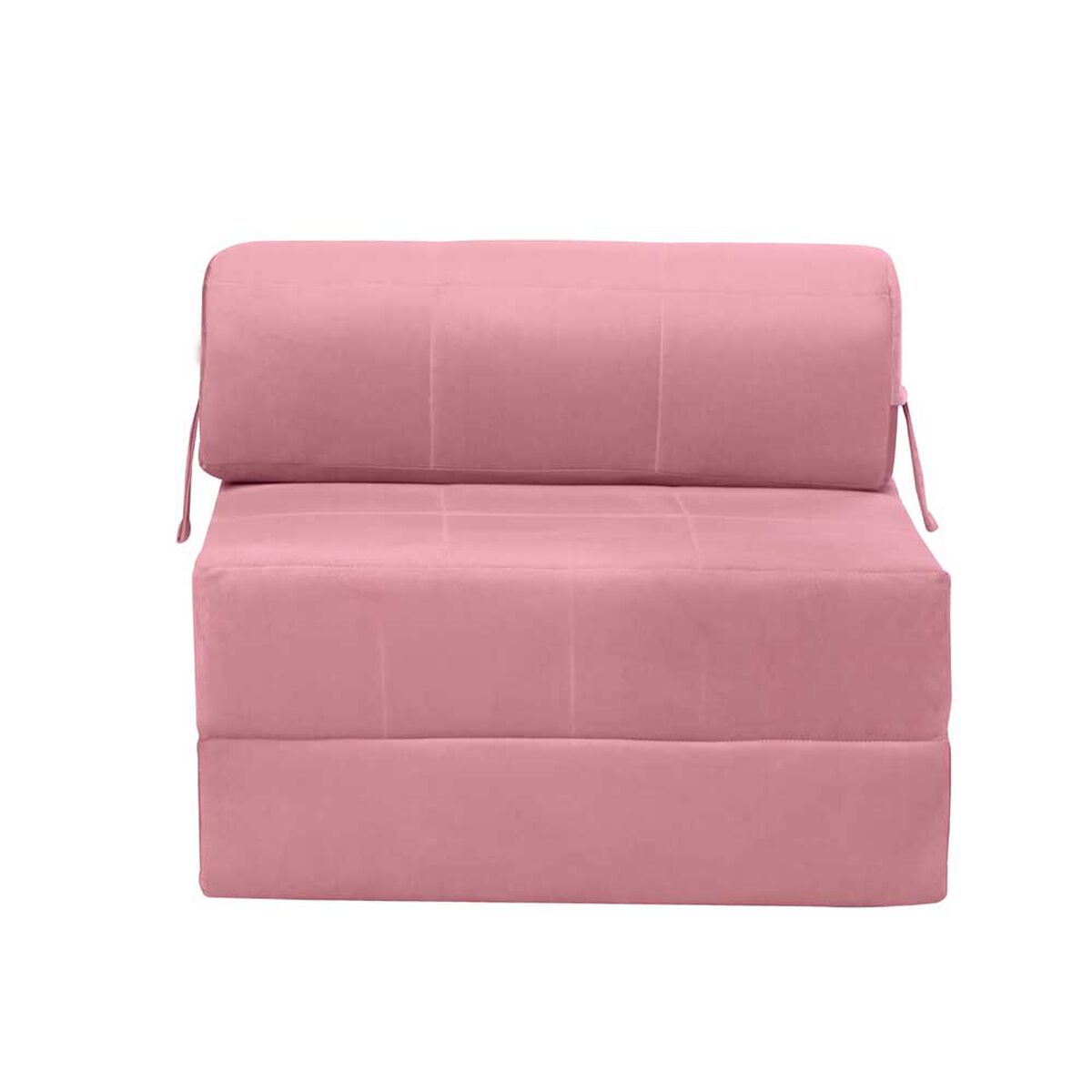 Sofá Cama Latam Home Velvet Siena 1 Cuerpo Palo Rosa