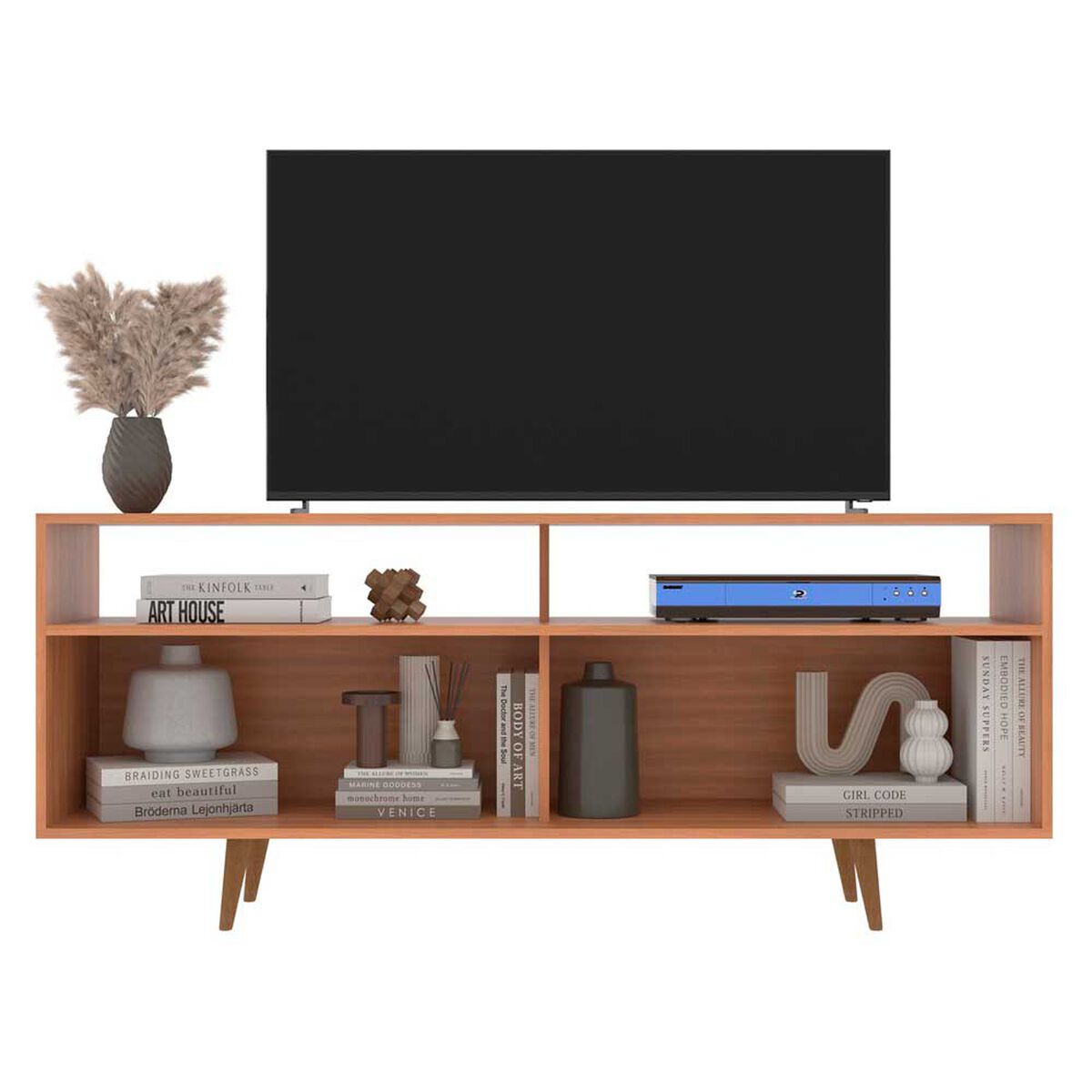 Rack Almore Belen Hasta 65" Freijo y Off White