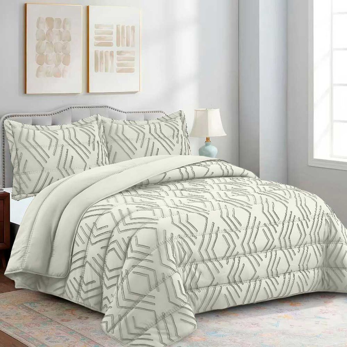 Plum&oacute;n Doral King Touch Nebula Liso Beige