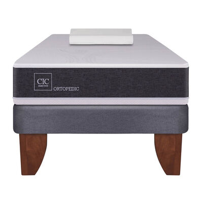 Cama Europea CIC 1,5 Plazas Ortopedic + Almohada
