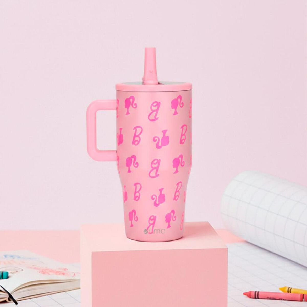 Vaso T&eacute;rmico UMA Barbie Vibes 590ml Acero Inox Rosa