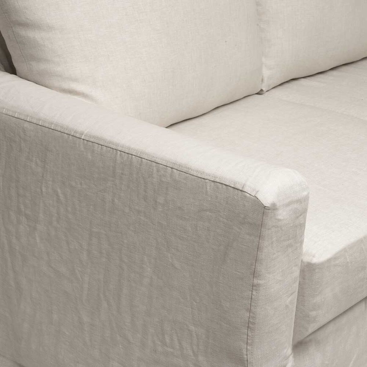 Sofá Innovamuebles Cretone Lino 2 Cuerpos Beige