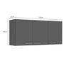 Mueble de Cocina Superior Vekkahome Opie Gris