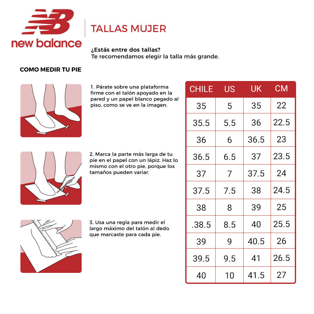 guia de tallas new balance