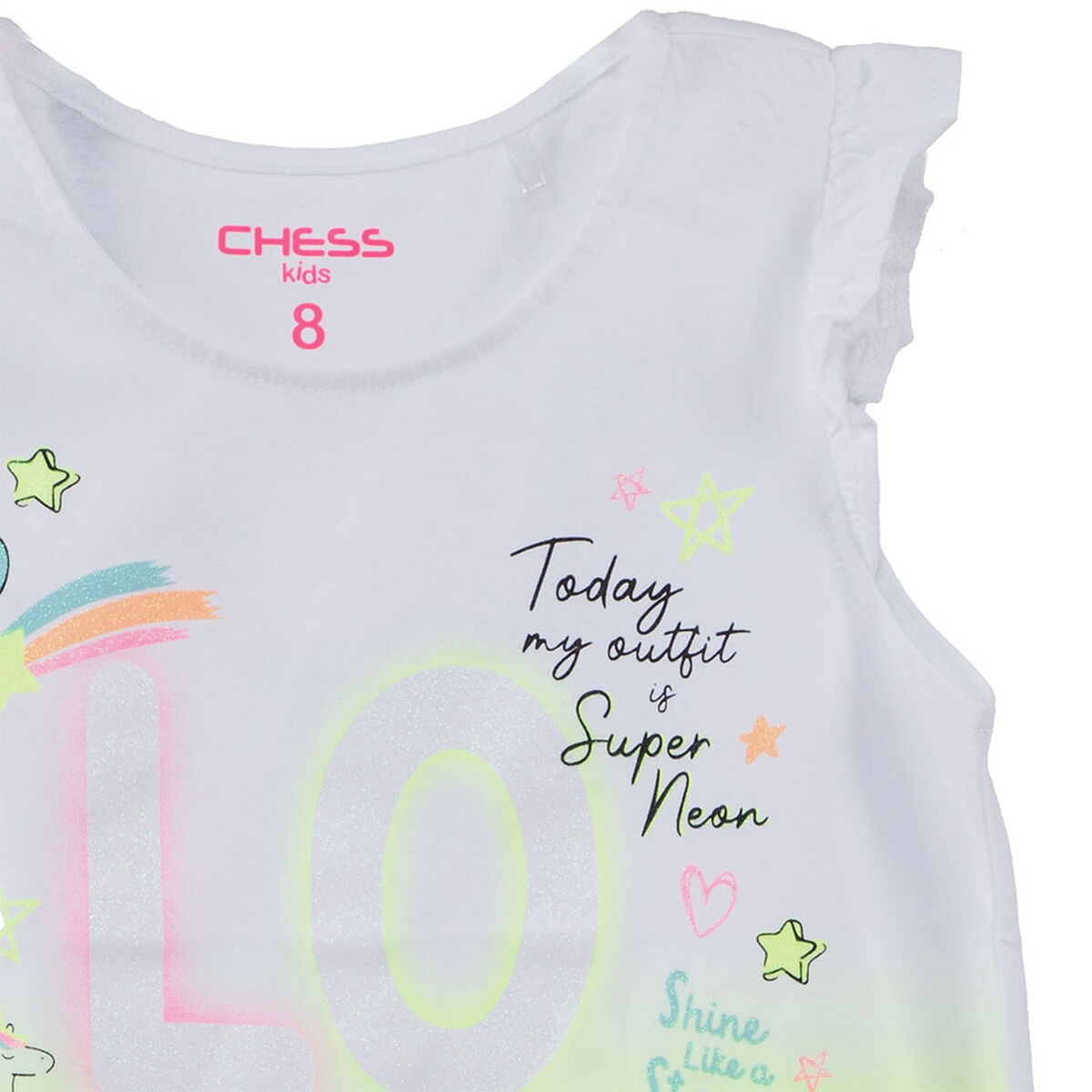 Polera Sin Manga de Algod&oacute;n Ni&ntilde;a Chess