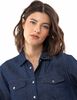 Blusa Denim Manga Larga Mujer Zibel