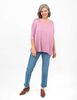 Polera Holgada Manga 3/4 Cuello Redondo Mujer Portman Club
