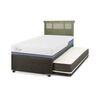 Cama Nido CIC 1,5 Plazas Excellence Plus + Respaldo Dublin Olivo