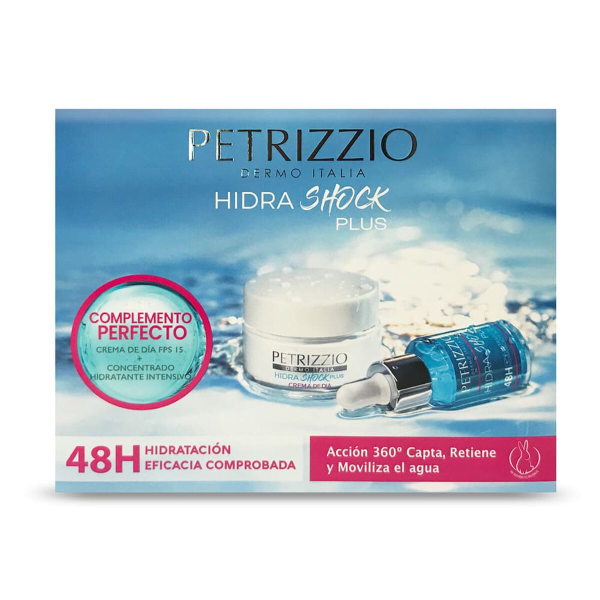 Set Crema Facial Día FPS 15 + Concentrado Hidratante Efectivo Petrizzio