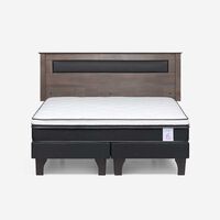 Combo Cama Europea Rosen King New Style 6 BD + Respaldo Ferrara